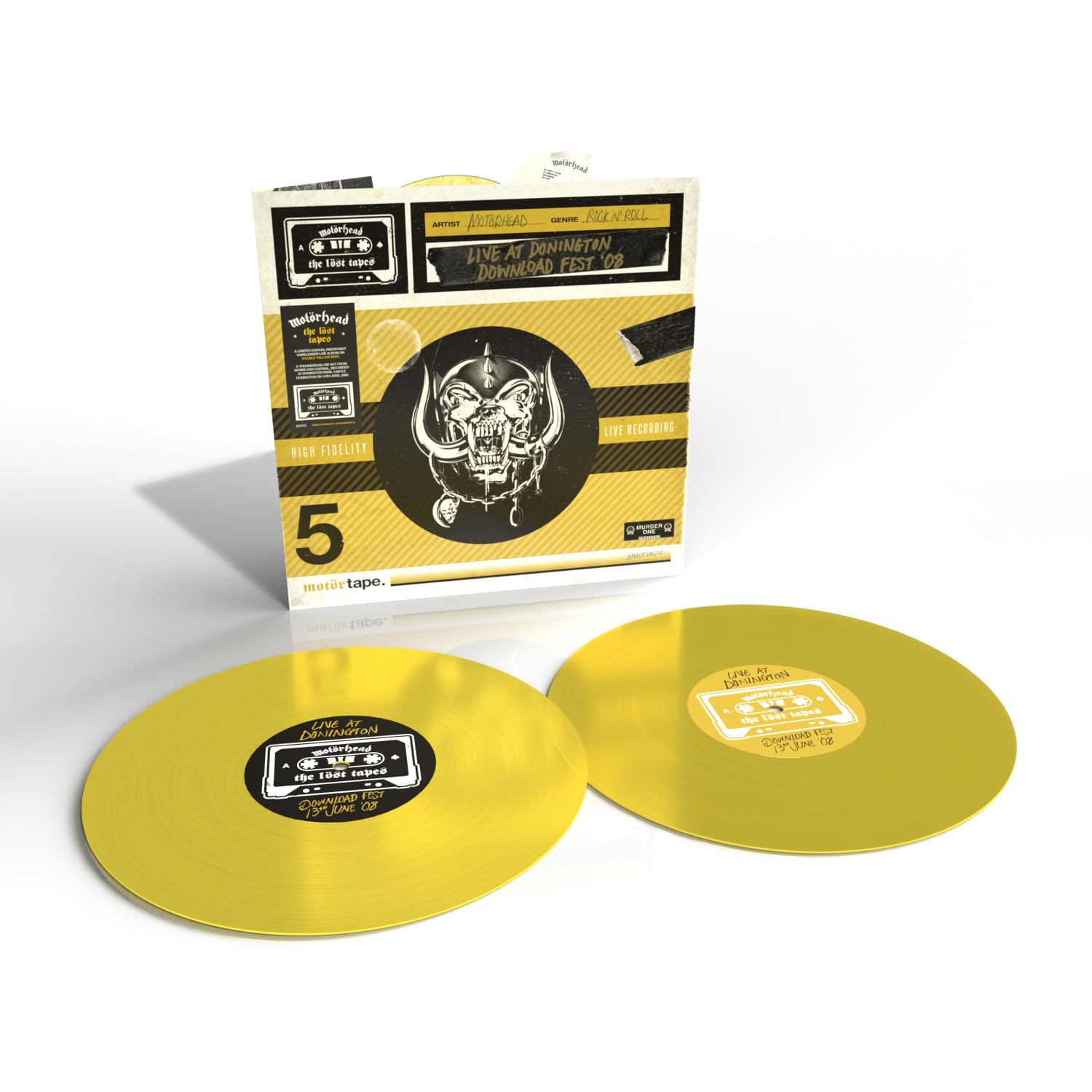 MOTÖRHEAD - THE LÖST TAPES, VOL. 5 (LIVE AT DONINGTON, 2008) LIMITED YELLOW VINYL LTD 2LP.